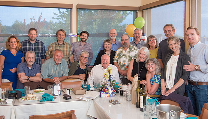 Ken's Retirement Party Group Photo with 2020 Staff